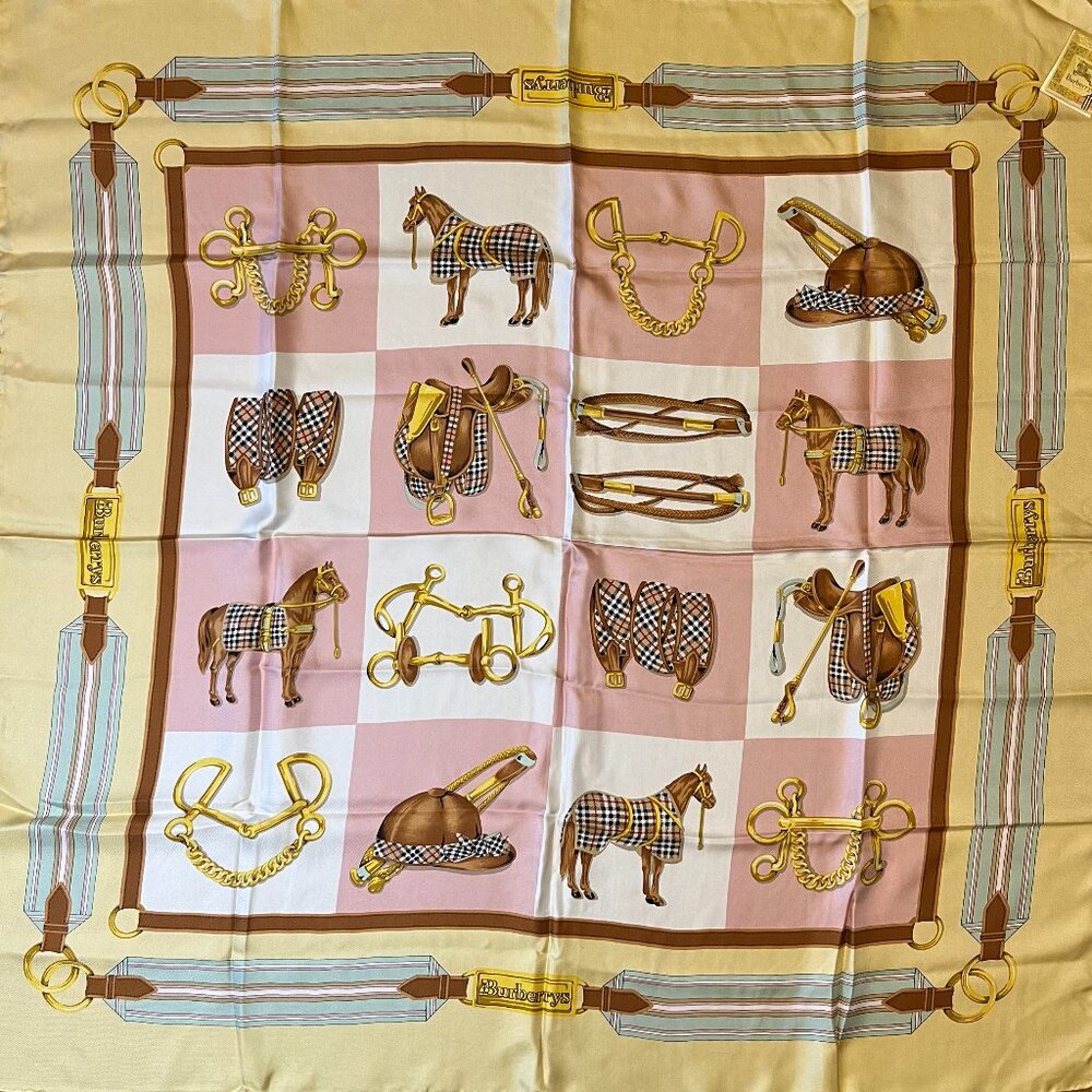 Vintage Burberrys Silk Scarf - NWT